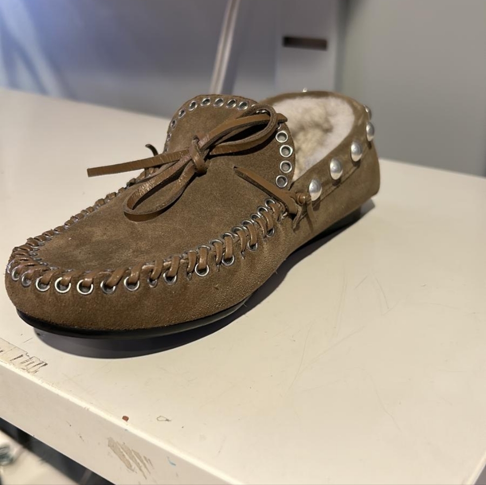 Isabel Marant Tan Suede Slippers - Picture 2 of 6